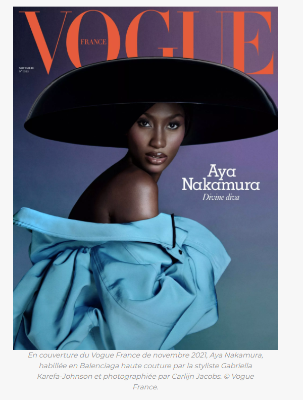 AYA NAKAMURA COVERGIRL POUR VOGUE FRANCE